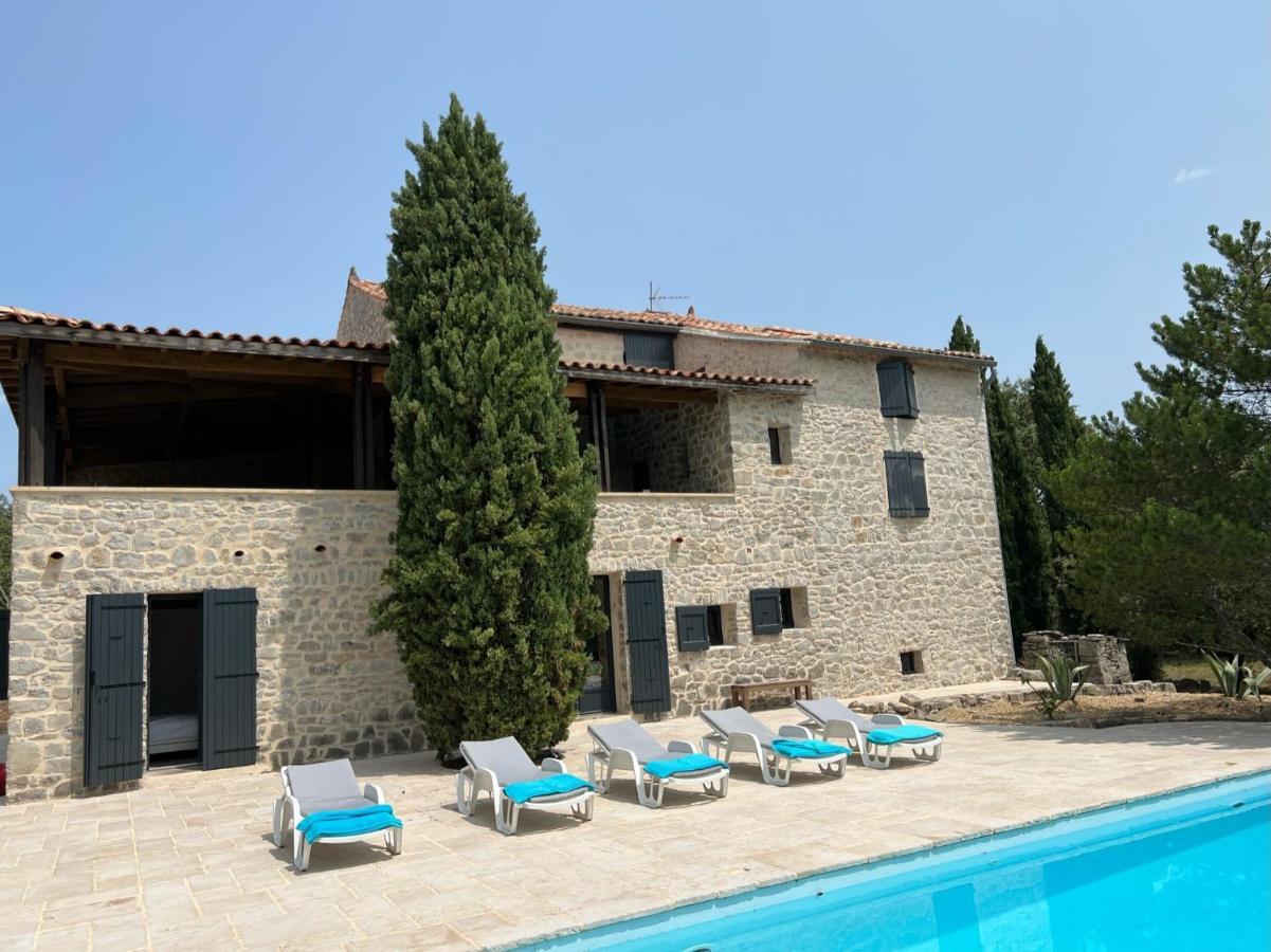 莱旺Luxurious Family House With Pool In Ardeche.别墅 外观 照片